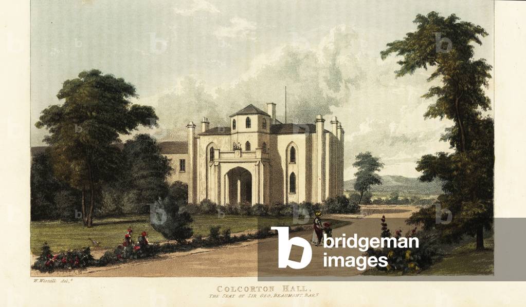 Enmore Castle, Somerset, the seat of the 3rd Earl of Egmont, 1826 (engraving)