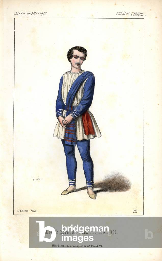 Tenor singer Parre as Zephoris in 