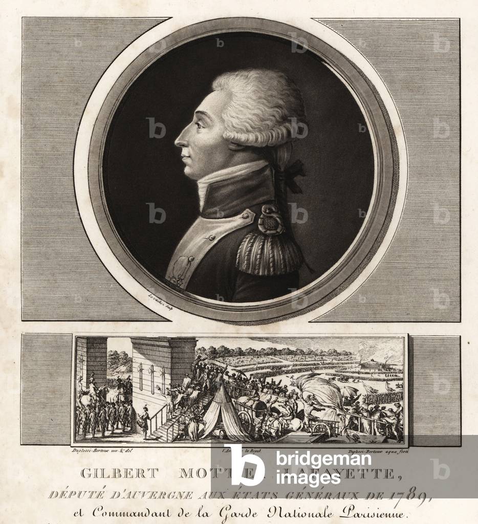 Gilbert Mottier Lafayette, deputy of Augergne to the Etats Generaux, 1789