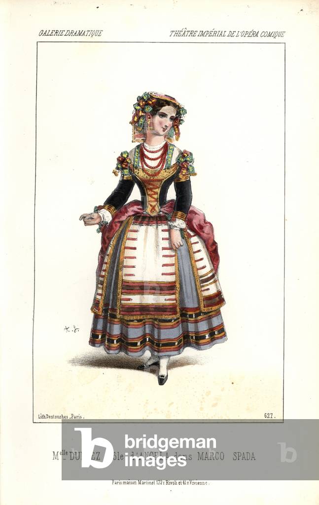 Mlle. Duprez as Angela in 