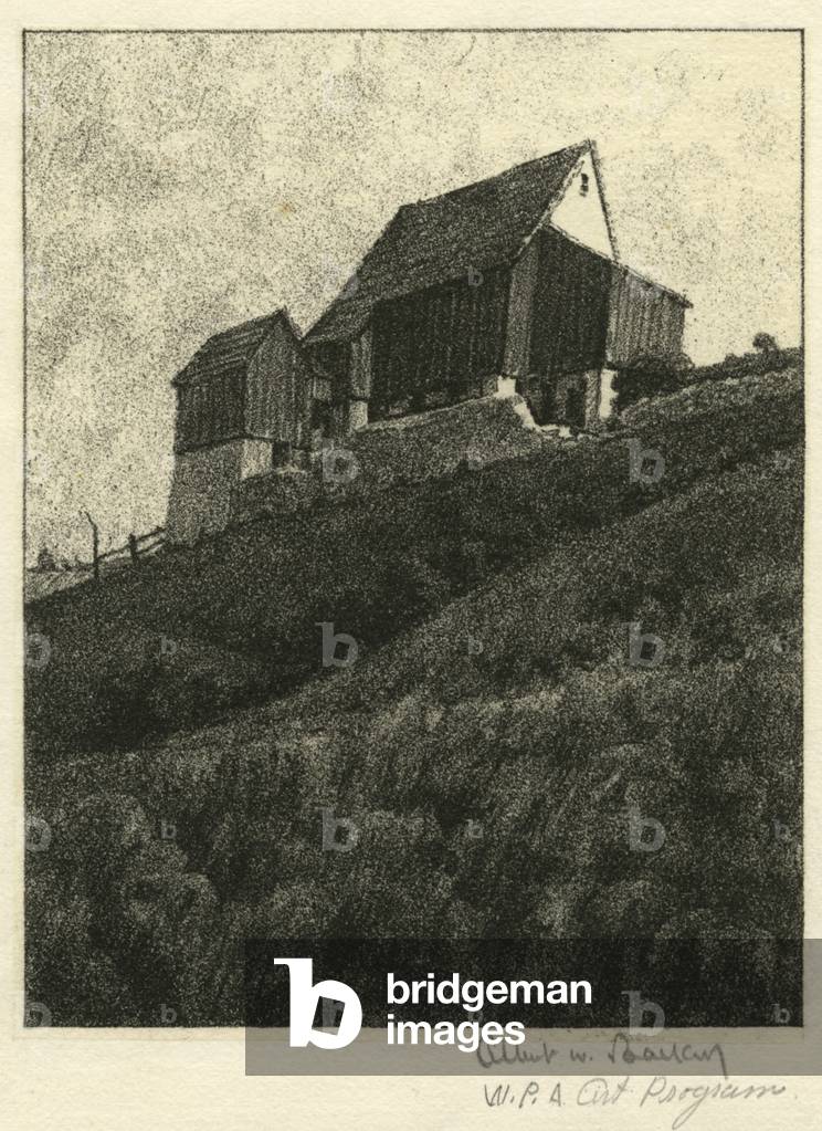 Upper Barn (litho)