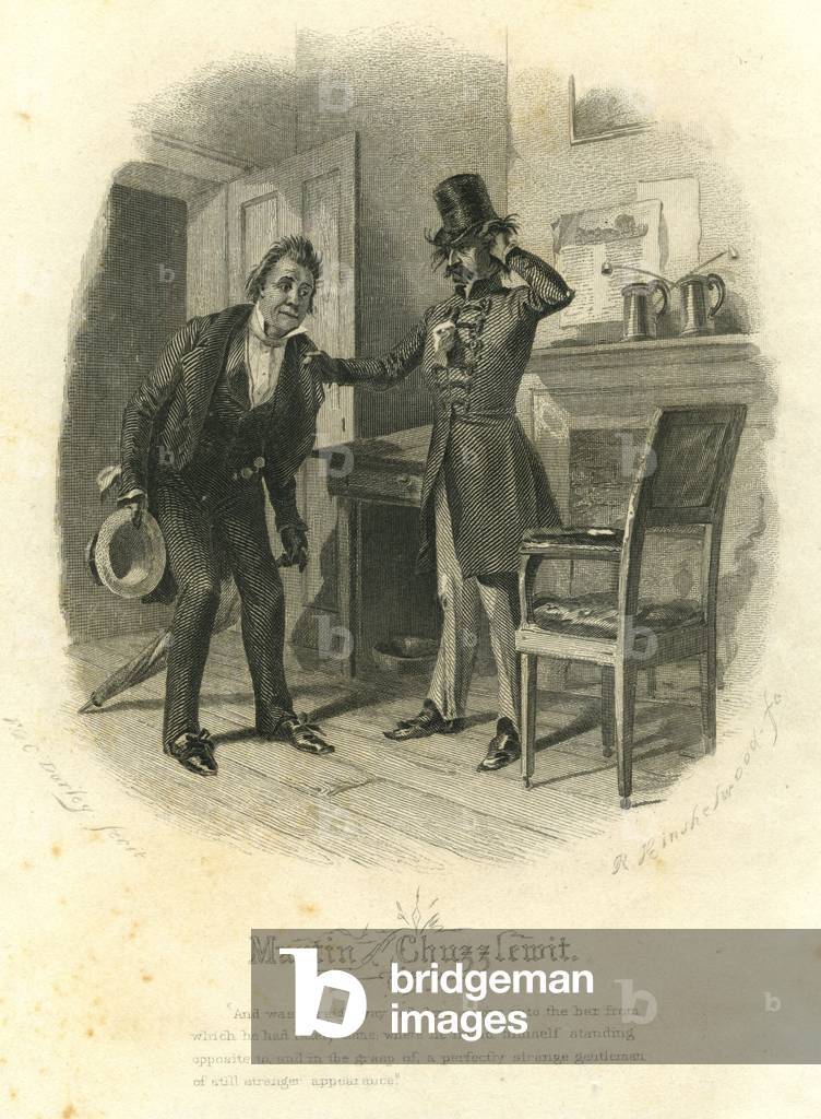 Martin Chuzzlewit: Mr Pecksniff (engraving)