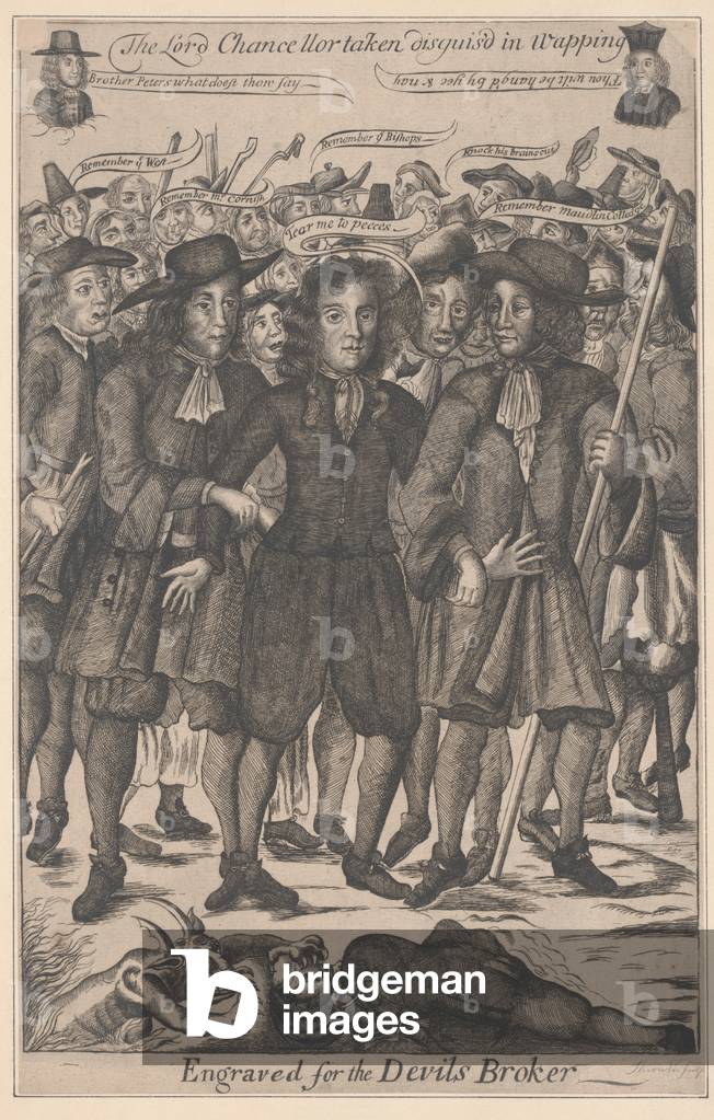 George Jeffreys, for The Devil's Broker (engraving)