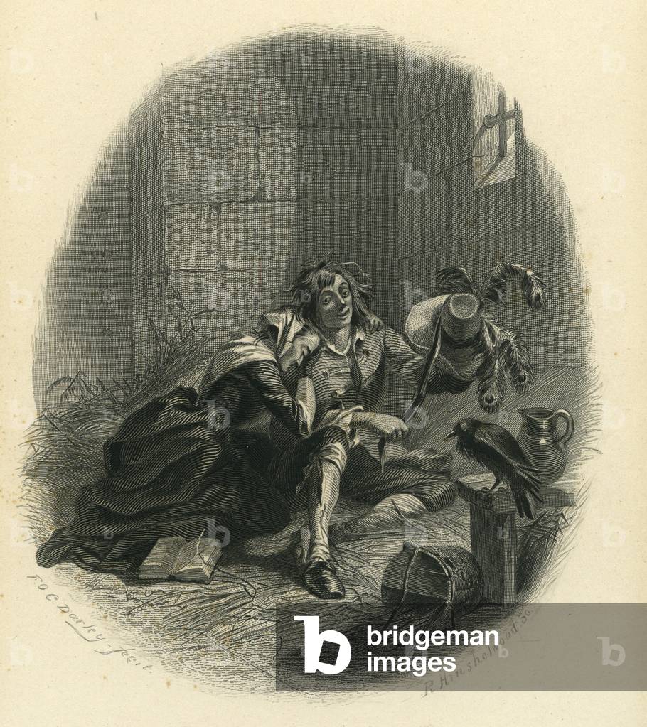 Barnaby Rudge: Mary Rudge and Barnaby Rudge (engraving)