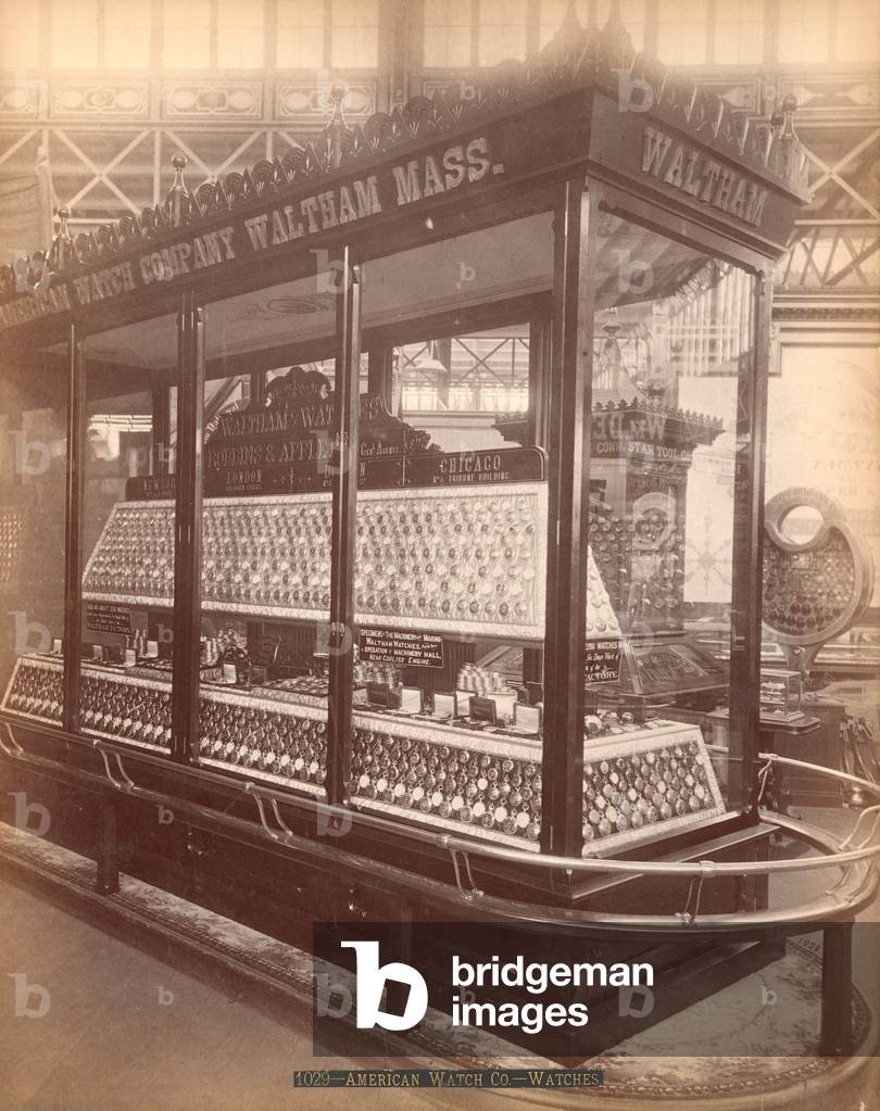 American Watch Co.'s Exhibit, Main Building, Centennial International Exhibition, Philadelphia, 1876 (albumen print)