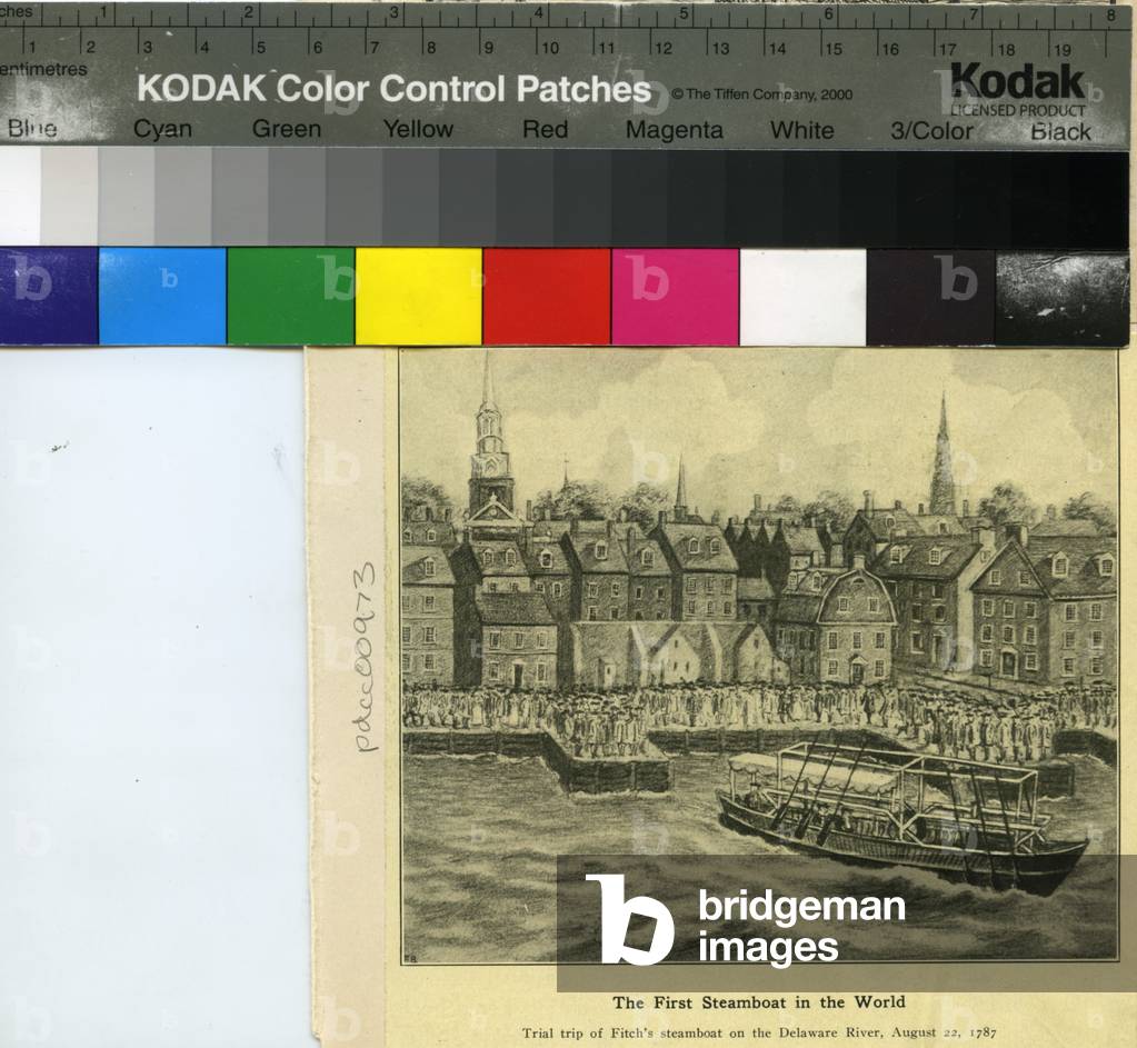 The First Steamboat in the World, 22nd August 1787 (