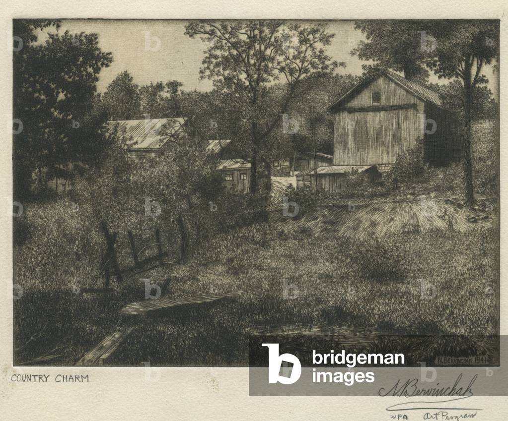 Country Charm (etching)