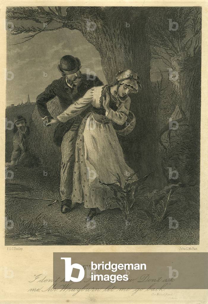 Our Mutual Friend, Love and Duty: Eugene Wrayburn and Lizzie Hexam (engraving)