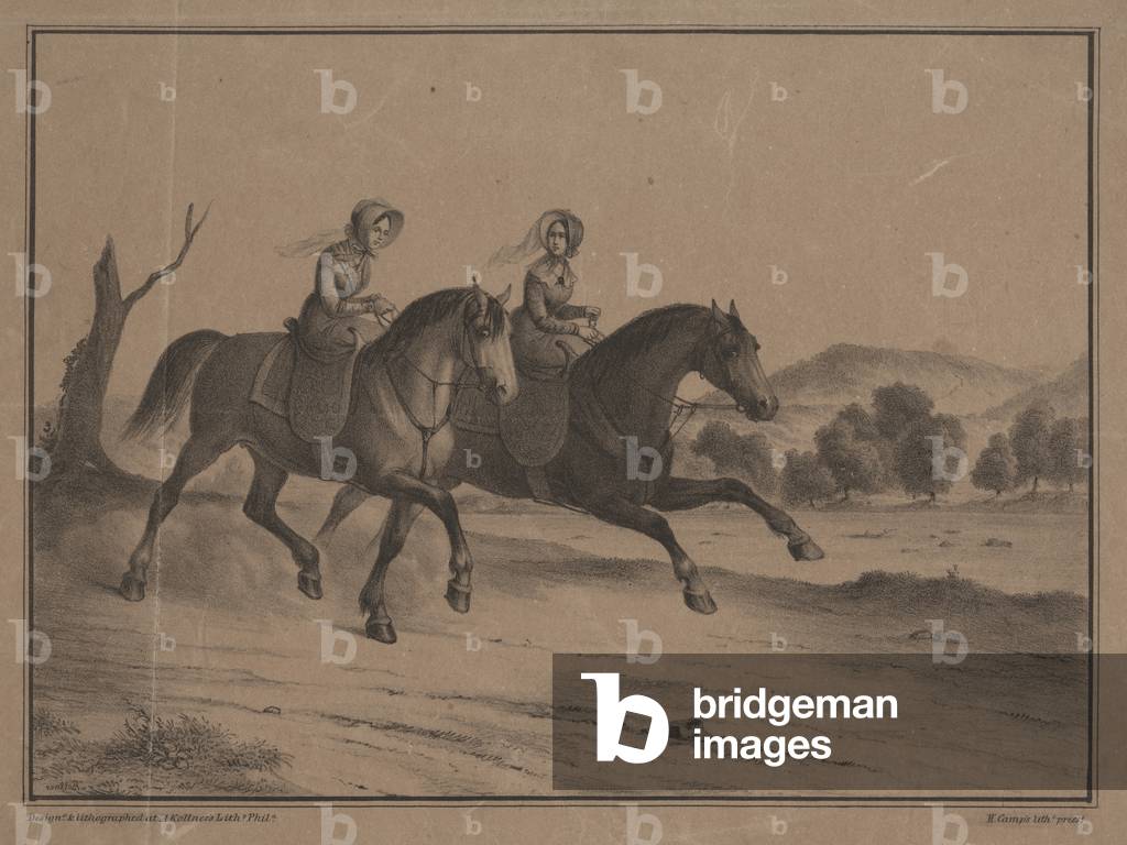 Sunday in the Country, 1850 (litho)
