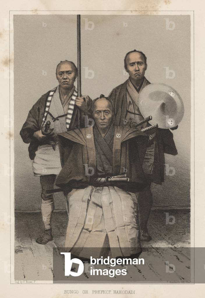 Bungo or Prefect, Hahodadi, 1855 (colour litho)