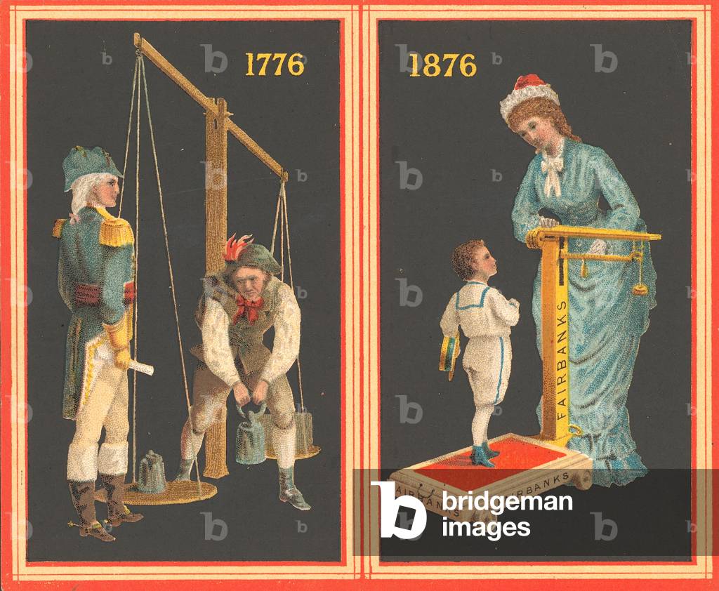 Decoration of the Imperial Order of Francis Joseph conferred upon the inventor of the Fairbanks' scales (colour litho)