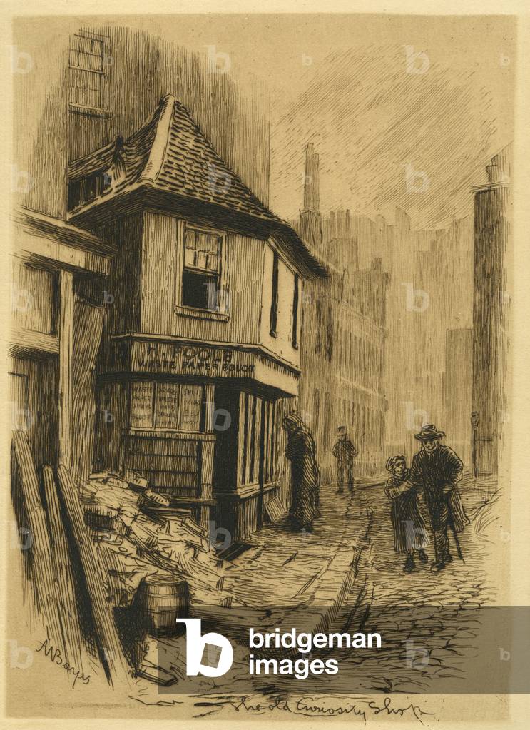 The Old Curiosity Shop, from English Etchings, vol. V, pl. 5, 1885 (etching)