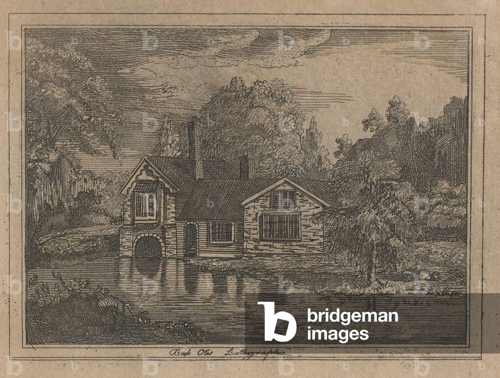 River Scene (litho)