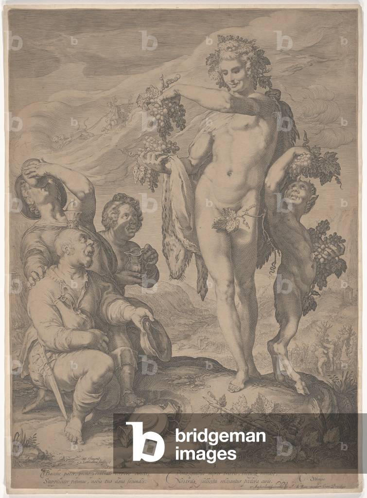 Drinkers Asking Bacchus for the Continuation of His Gifts (engraving)
