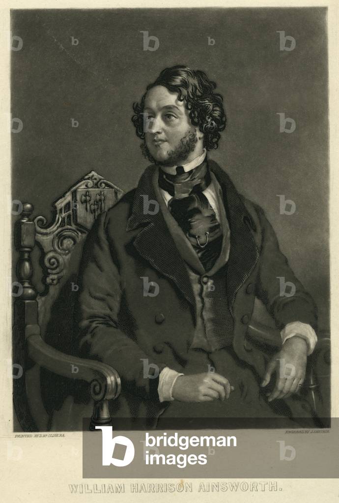 William Harrison Ainsworth, c.1841 (mezzotint)