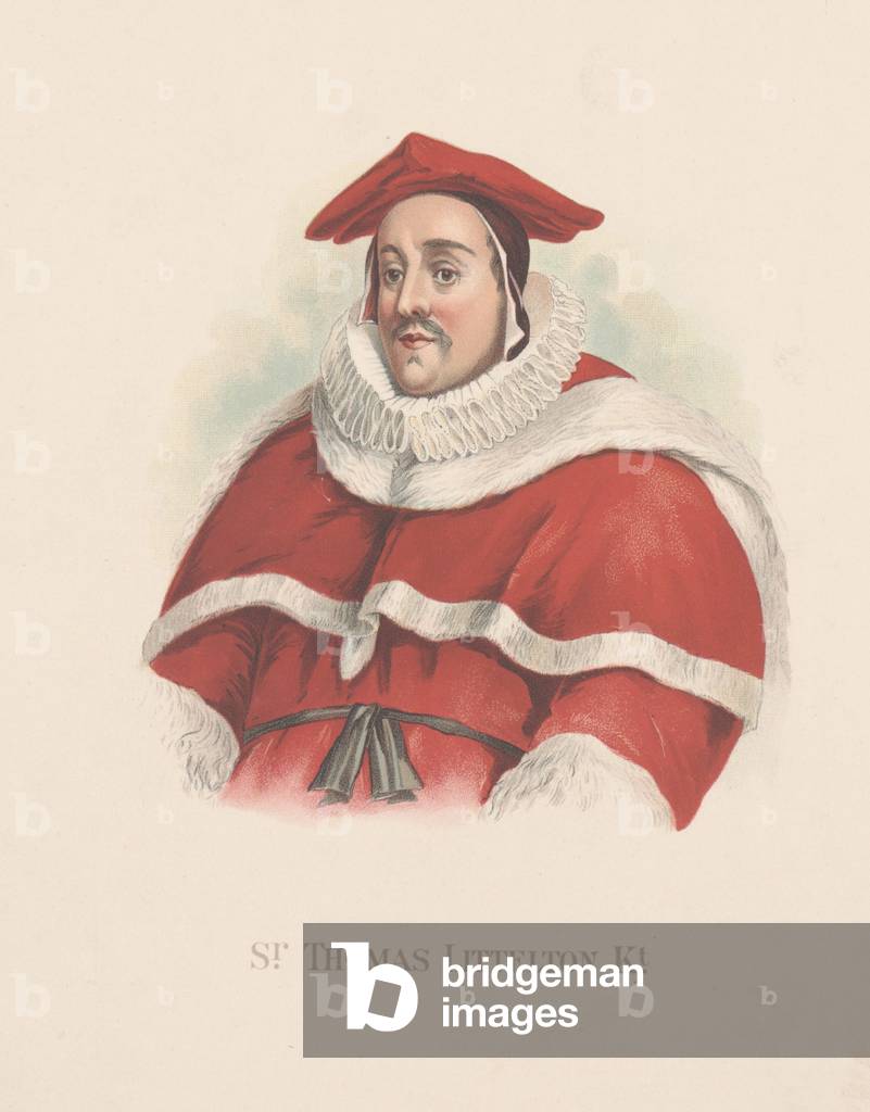 Sir Thomas Littleton Kt. (colour litho)