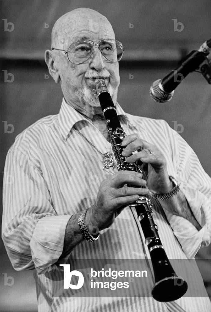 Pete Fountain, New Orleans, 2011 (b/w photo)