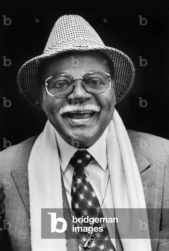 Clark Terry, New York City, 2000 (b/w photo)