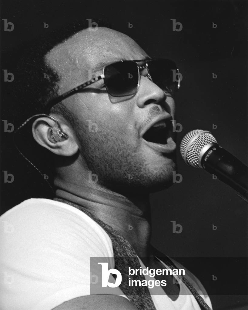 John Legend, New Orleans, 2011 (b/w photo)