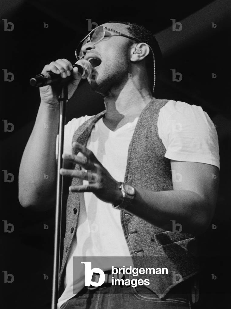 John Legend, New Orleans, 2011 (b/w photo)