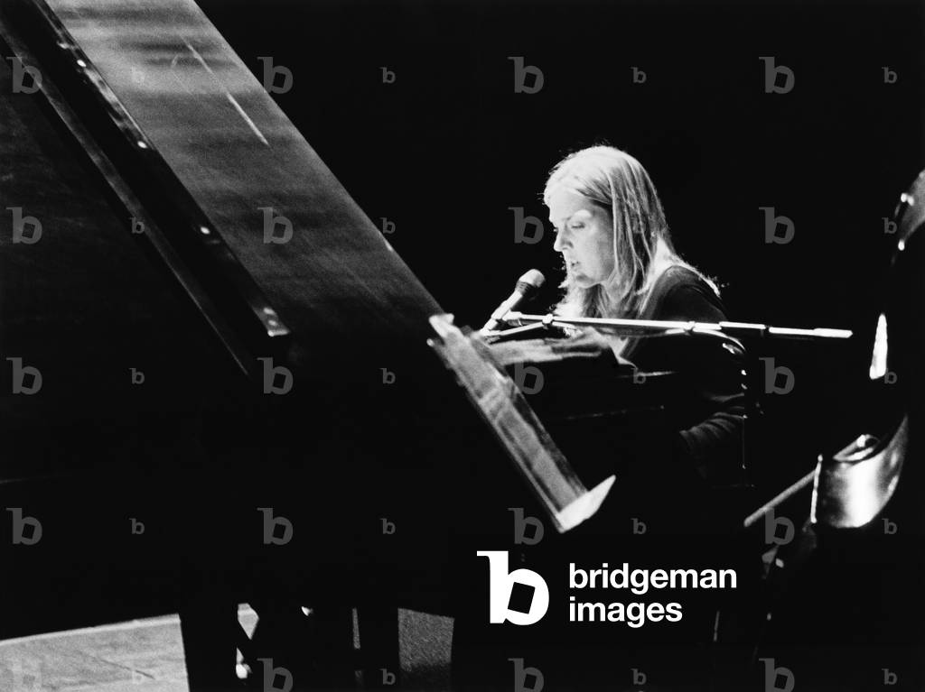 Diana Krall, Monterey, California, 2008 (b/w photo)