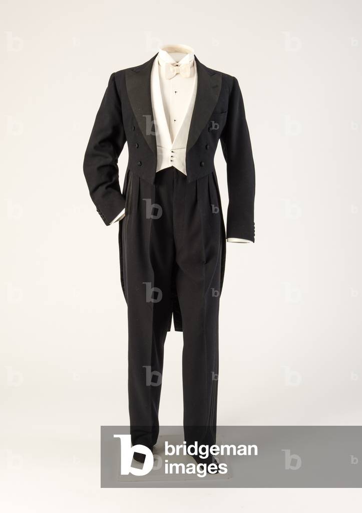 Man's white tie evening dress, 1936