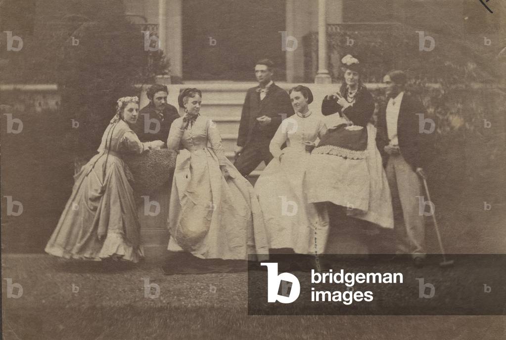 Unknown group, 1860s (b/w photo)