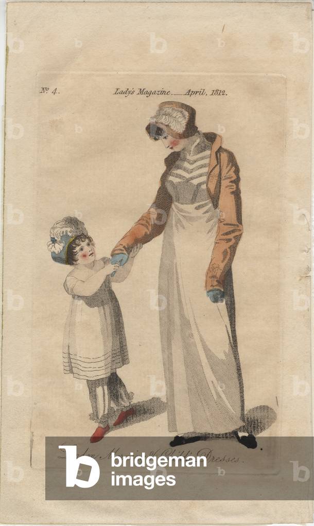 London morning and child's dresses (colour litho)