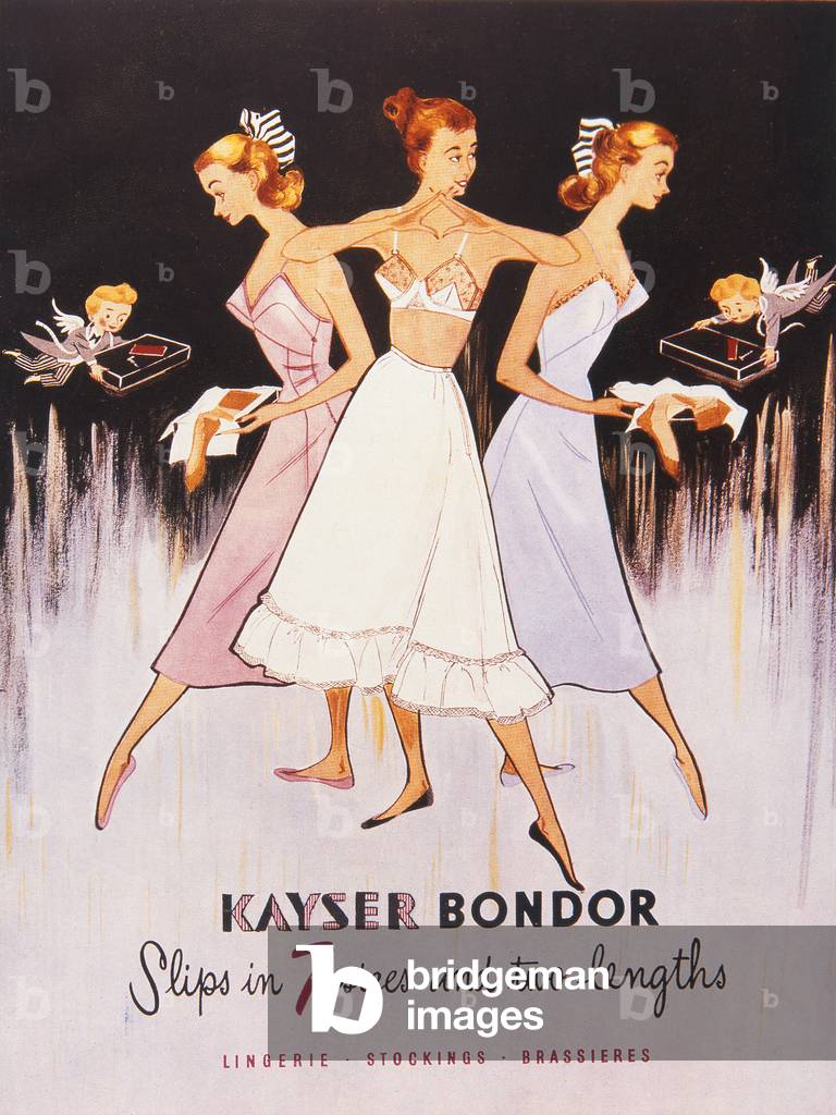 Illustration from the Kayser Bondor Catalogue, c.1955 (colour litho)