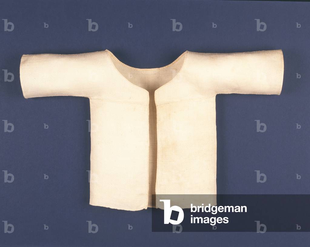 Child's linen shirt in diaper weave (textile)