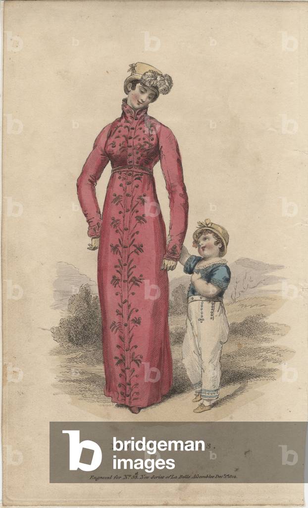 Morning dress (colour litho)