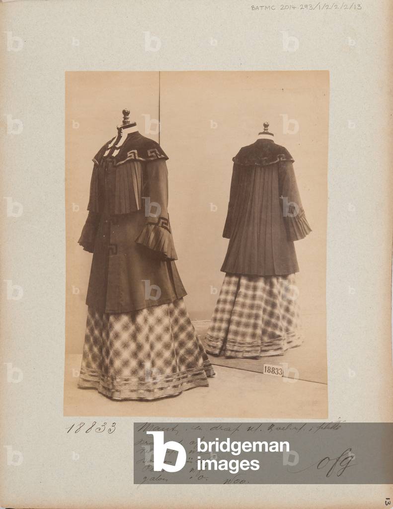 Album Page: House of Worth, Coat, 1902-03 (b/w photo)