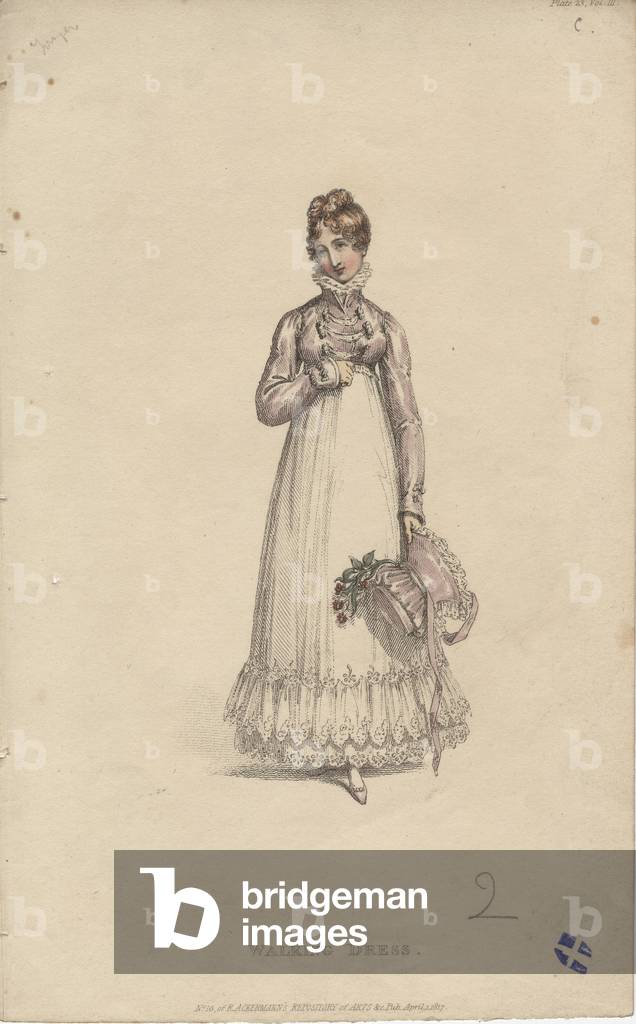 Walking dress (colour litho)