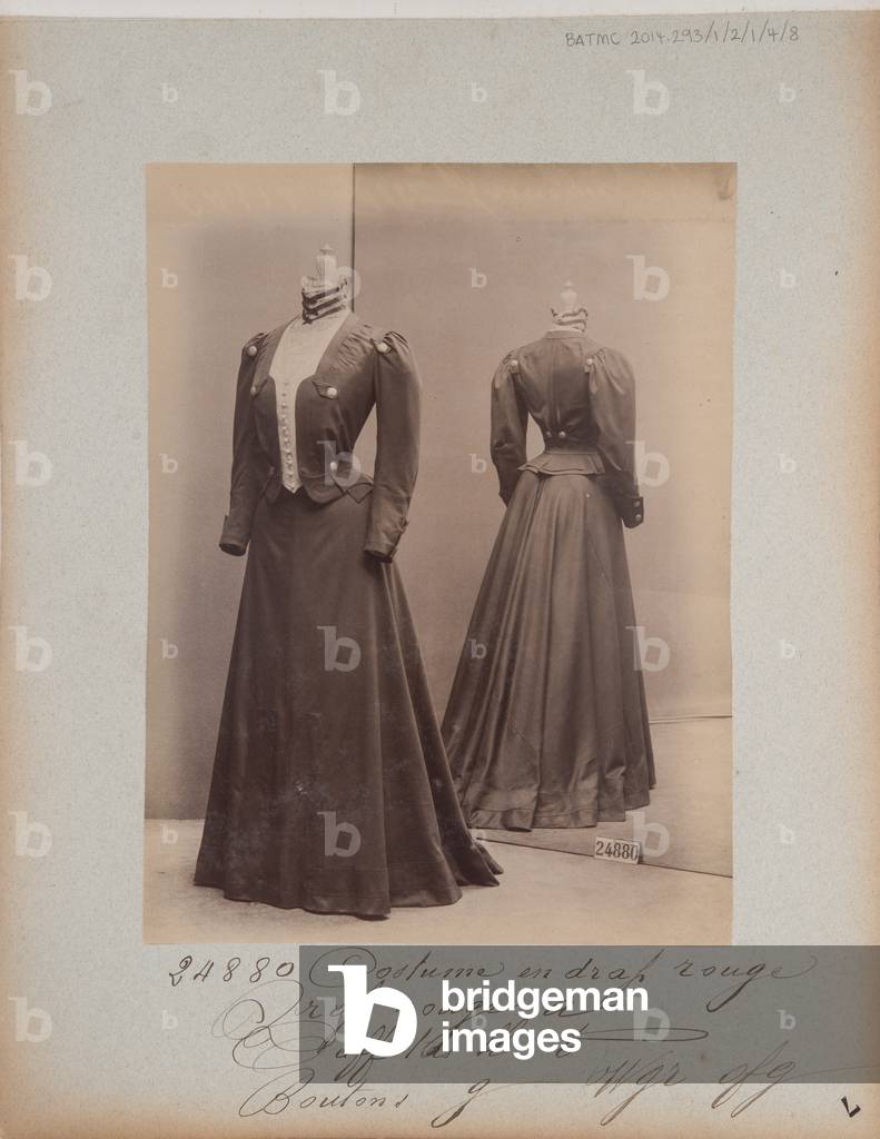Album Page: House of Worth, Costume, 1905 (b/w photo)