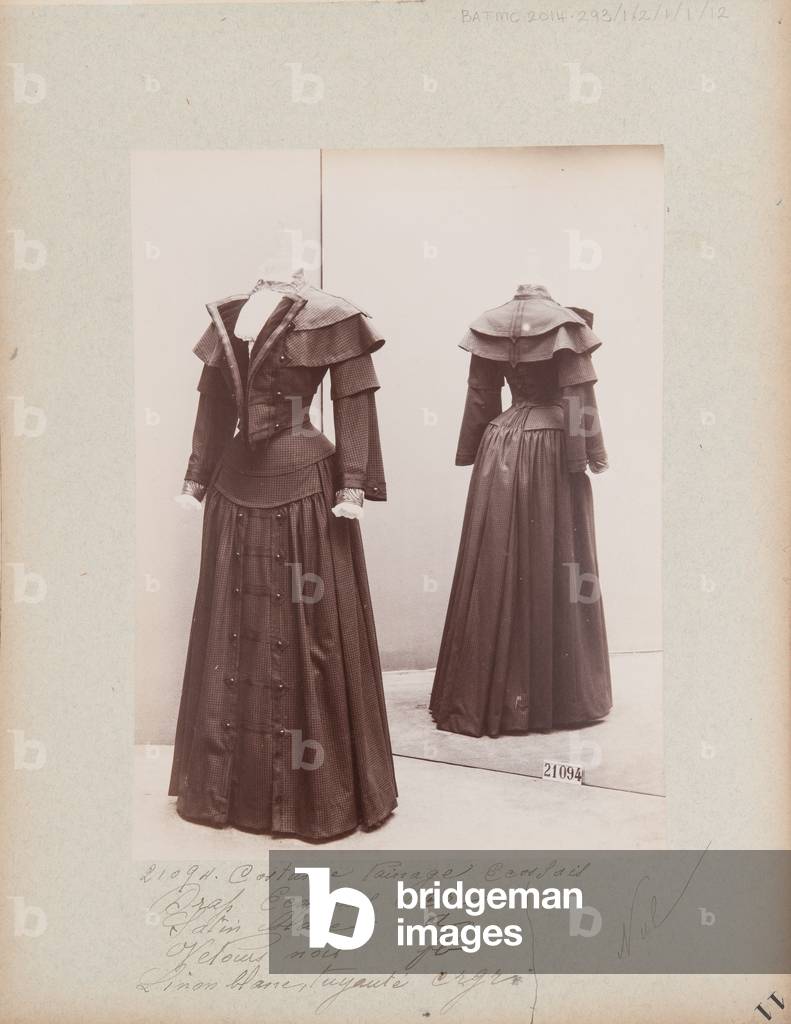 Album Page: House of Worth, Costume, 1903 (b/w photo)