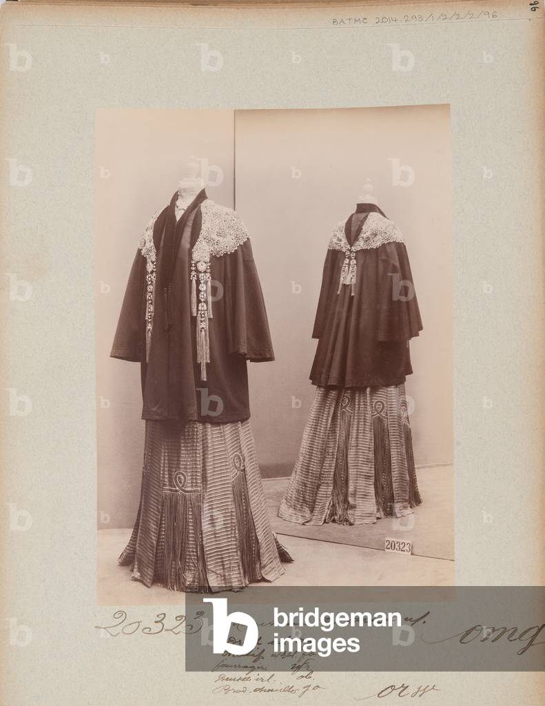 Album Page: House of Worth, Coat, 1902-03 (b/w photo)