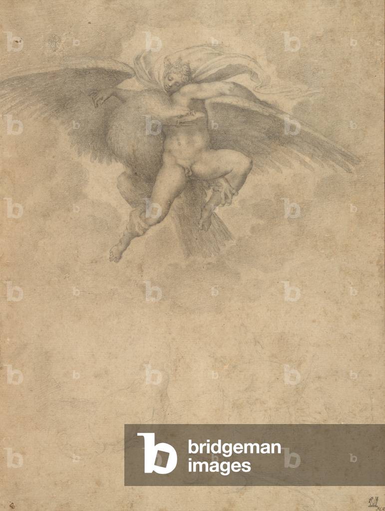 Ganymede (black chalk on paper)