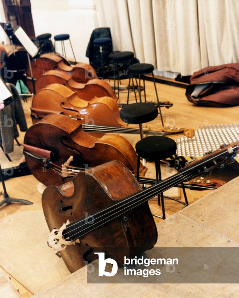 Double Basses lying on
