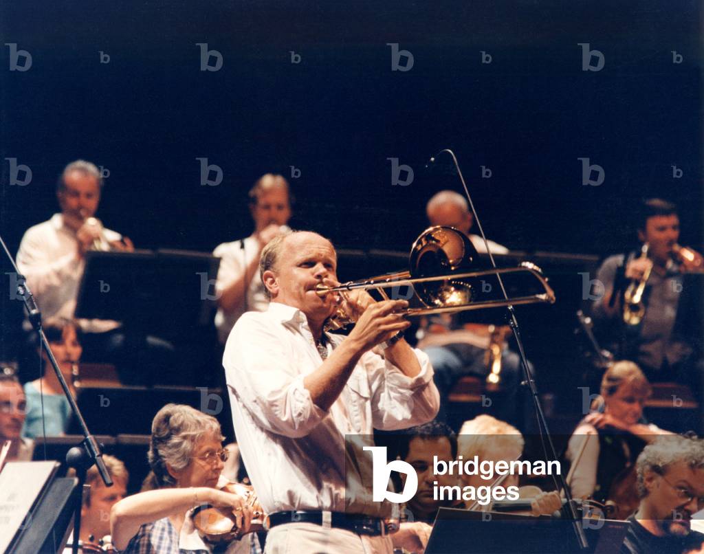LINDBERG Christian playing trombone