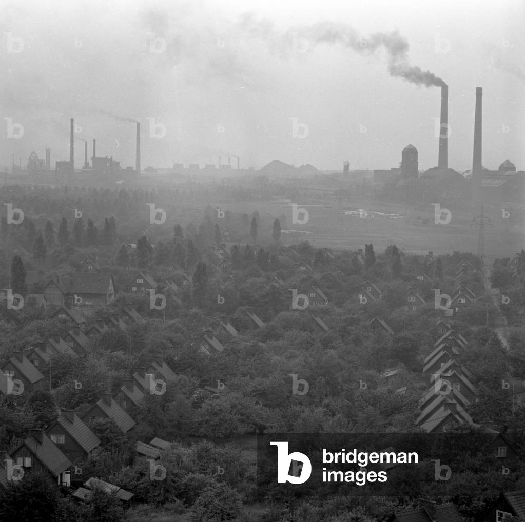 Bytom, Poland, 1970s. Detached houses estate. 
