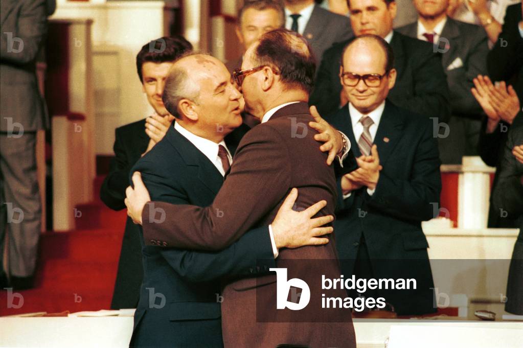 X Polish United Workers' Party Congress. Gorbaczow and Jaruzelski. 