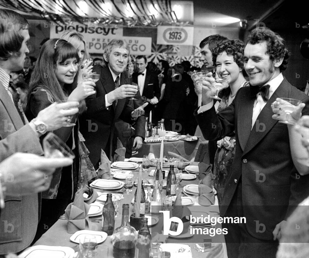 Warsaw, Poland, 1974. Sport Champions Ball at Hotel Europejski. 