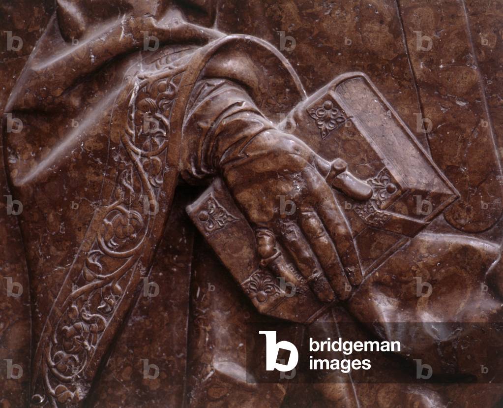 Gniezno, Central-Western Poland, Cathedral, Basilica, top of St Wojciech's tomb. Hans Brandt, 1476-1486 historic first capital of Poland, Greater Poland province, the cathedral known for its twelfth-century (circa  1175), two-winged bronze doors decorated with scenes of martyrdom of St. Wojciech. 2008