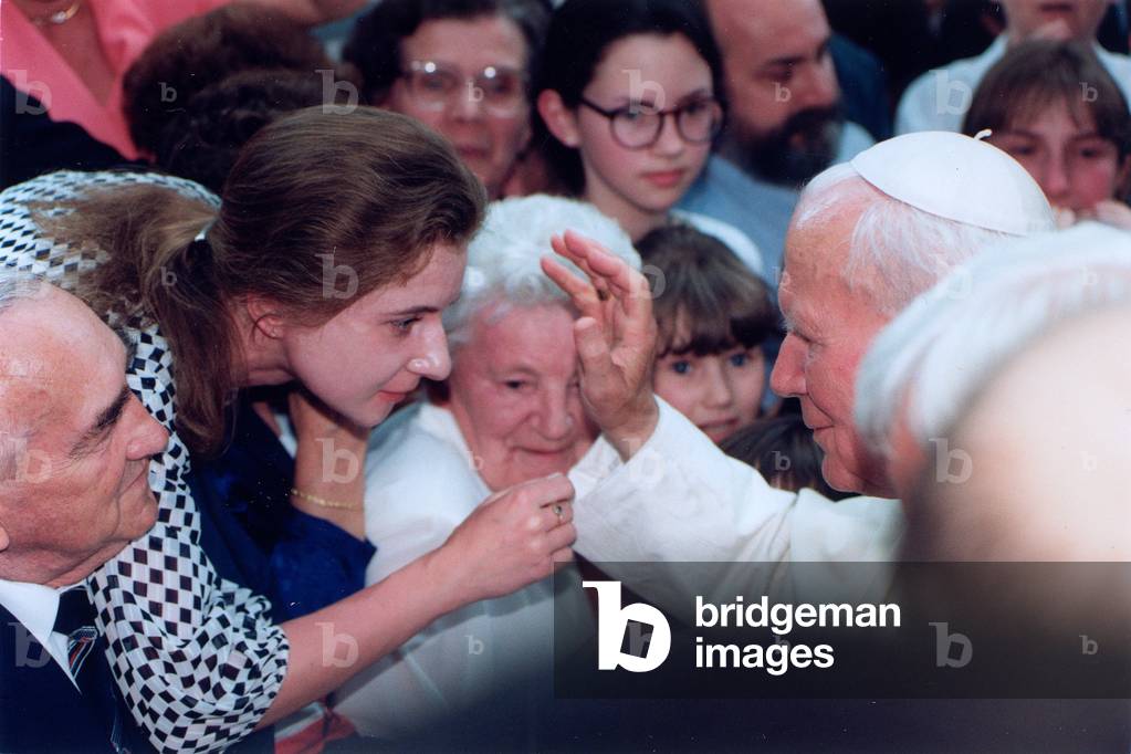 06.1997. Pope John Paul II in Saint Jadwiga church. 