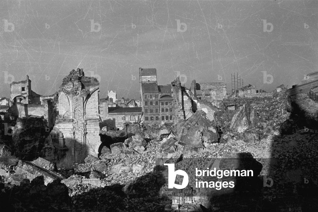 Warsaw, 1948. Old Town. 