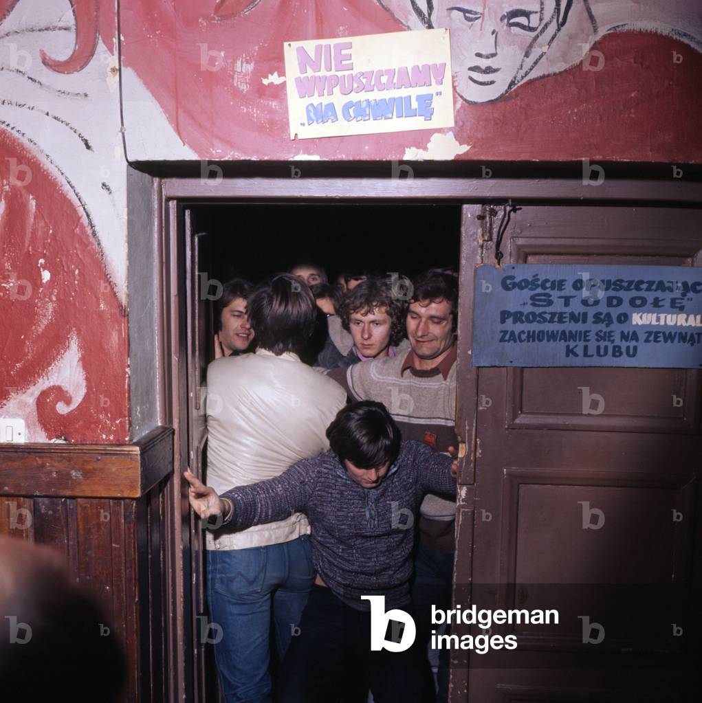 Warsaw, Poland, 1970s. Students Club 'Stodola' during disco. 