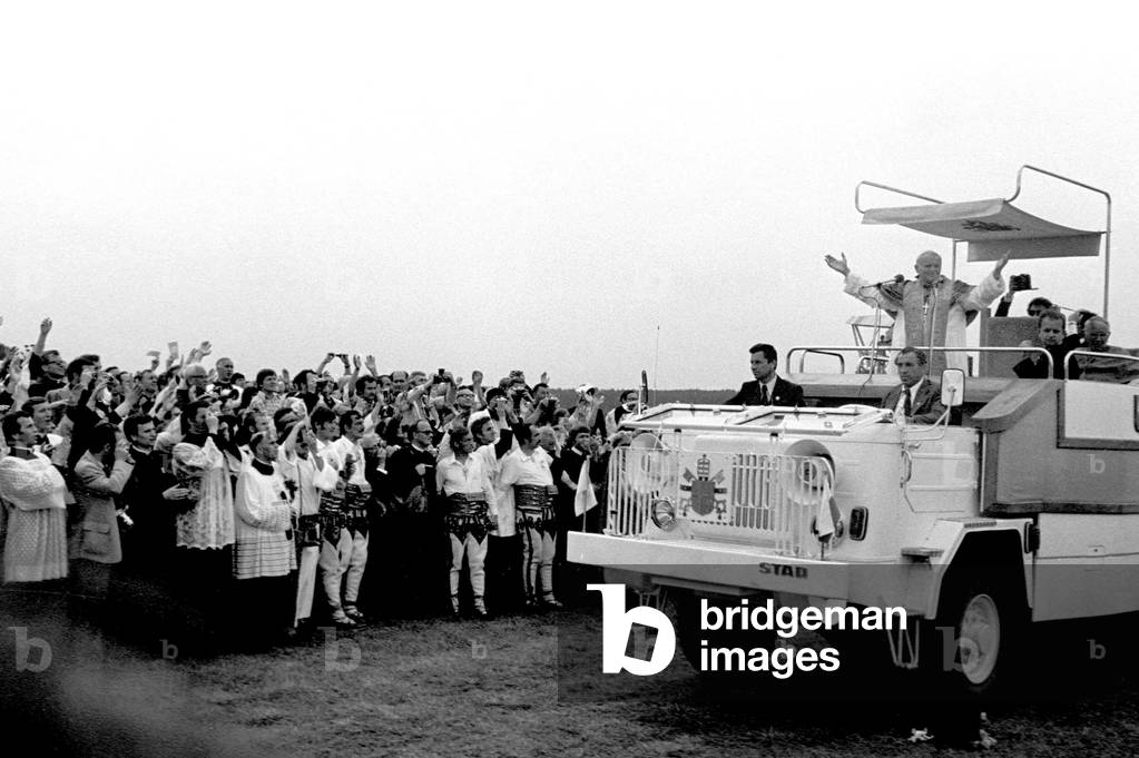 Nowy Targ airport 1979. Pope John Paul II's first Pilgrimage to Poland. 