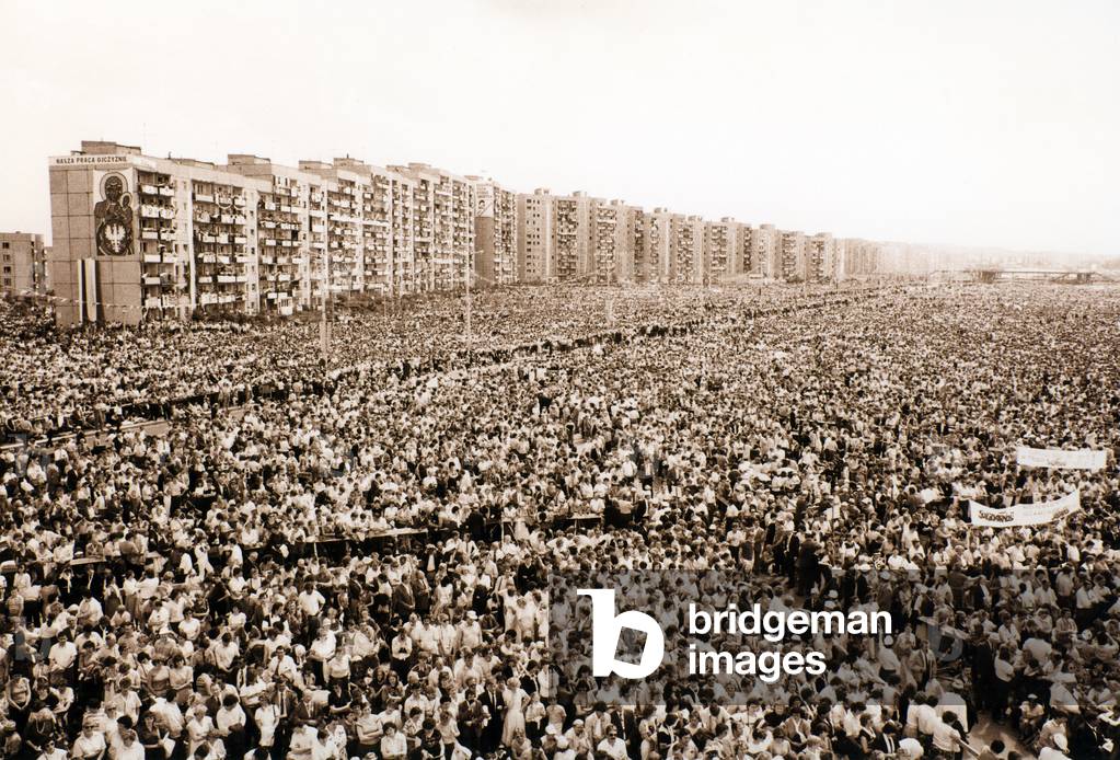 Gdansk-Zaspa, 12.06.1987. Pope John Paul II's third Pilgrimage to Poland. 