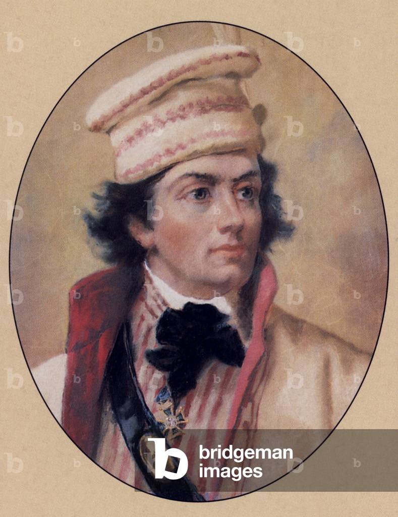 Andrzej Tadeusz Bonawentura Kosciuszko (04.02.1746 - 15.10.1817), Polish-Lithuanian army general during the Kosciuszko uprising against imperialist Russia and Prussia in 1794. 