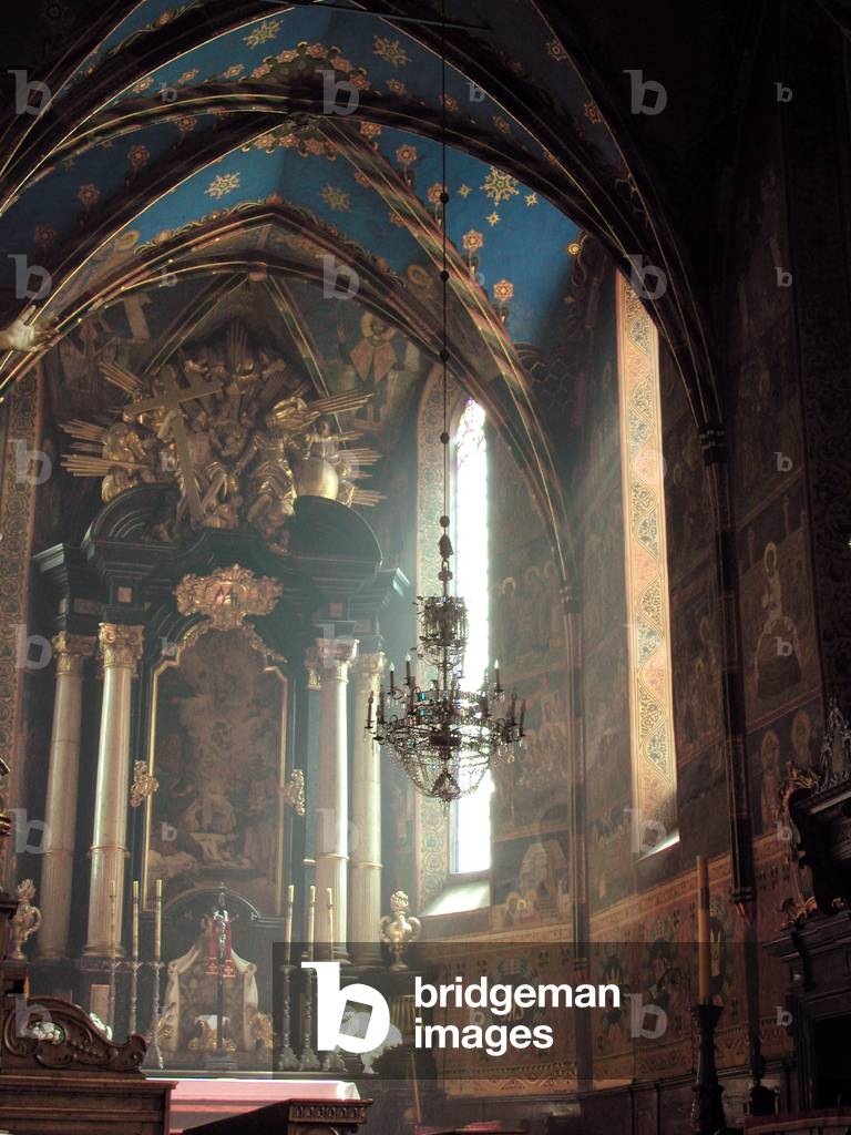 Sandomierz, Southern Poland. Cathedral Basilica of the Nativity of the Blessed Virgin Mary, gothic, renovated in baroque style Swietokrzyskie Province, 2003